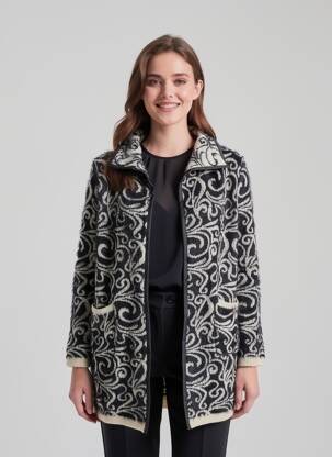 Vestă cu mâneci lungi elasticitate albastru DN FASHION femeie