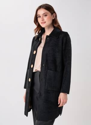 Vestă cu mâneci lungi elasticitate negru J'AIME OLYTO femeie
