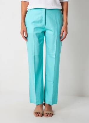 Pantalon drept talie elastică mărime normală albastru MARINA RINALDI femeie