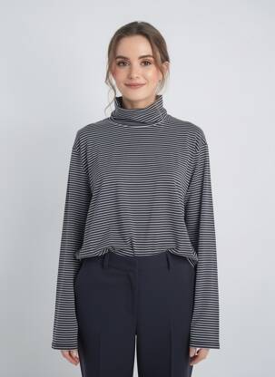 Tricou mâneci lungi mâneci lungi albastru MARINA RINALDI femeie