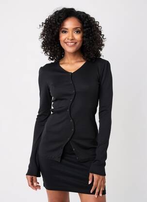 Top elasticitate mâneci lungi negru OPÉRA SPORT femeie