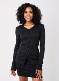 Top elasticitate mâneci lungi negru OPÉRA SPORT femeie
