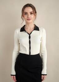 Top elasticitate mâneci lungi bej OPÉRA SPORT femeie