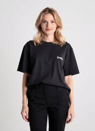 Tricou croială dreaptă mâneci scurte negru OPÉRA SPORT femeie