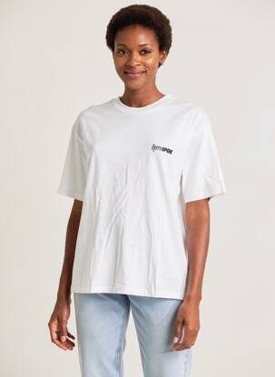 Tricou serigrafie mâneci scurte alb OPÉRA SPORT femeie