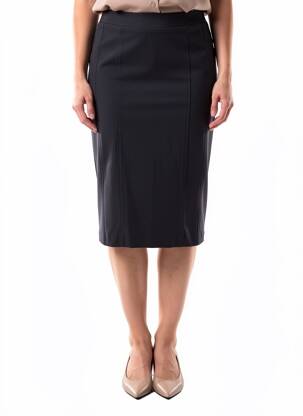 Fustă midi croială dreaptă albastru GRIFFON femme