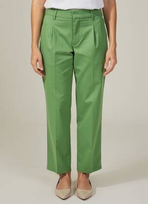 Pantalon chino buzunare talie înaltă verde CREAM femeie