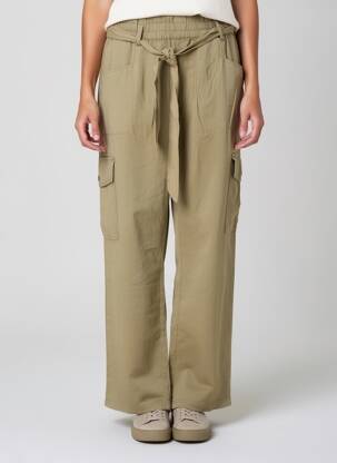 Pantalon cargo croială dreaptă mărime normală verde GARCIA femeie
