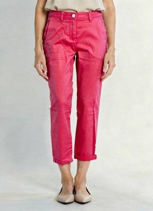 Pantalon chino talie joasă talie joasă roz CECIL femeie