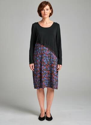 Rochie midi mâneci lungi mâneci lungi negru FILIPINE LAHOYA femeie