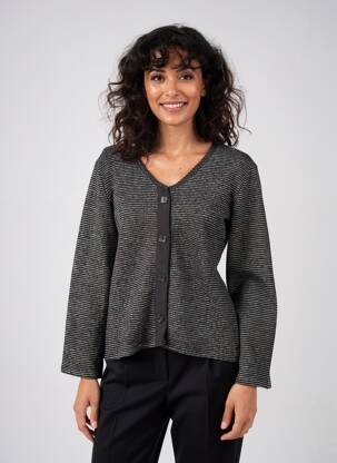 Vestă cu mâneci lungi elasticitate negru LO! LES FILLES femeie