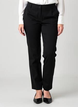 Pantalon slim talie înaltă talie înaltă negru LA FEE MARABOUTEE femeie