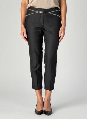Pantalon 7/8 talie înaltă talie înaltă negru LO! LES FILLES femeie