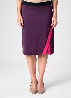 Fustă midi elasticitate violet FILIPINE LAHOYA femeie