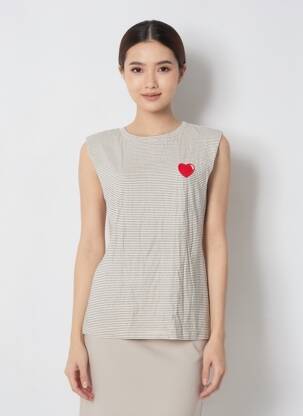 Tricou elasticitate mâneci scurte bej OPULLENCE femeie