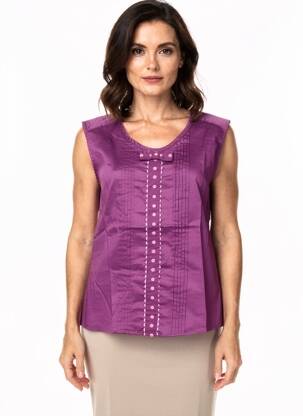 Top elasticitate fără mâneci violet ROSALITA MC GEE femeie