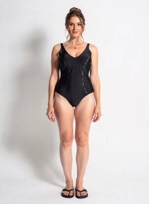 Costum de baie dintr-o singură piesă elasticitate top sutien modelat negru YSABEL MORA femeie