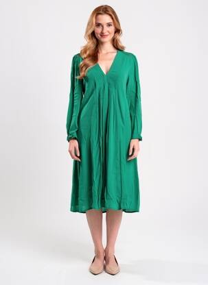 Rochie midi mâneci lungi mâneci lungi verde FREEMAN T.PORTER femme