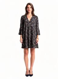Rochie scurtă mâneci lungi mâneci lungi negru GRACE & MILA femeie
