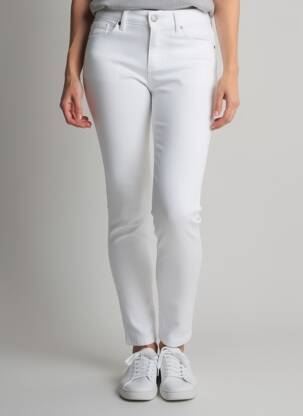 Pantalon slim conic alb NOISY MAY femeie