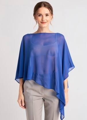 Poncho albastru deschis JOSEPH RIBKOFF femeie