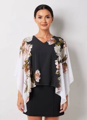 Top elasticitate mâneci lungi negru JOSEPH RIBKOFF femeie