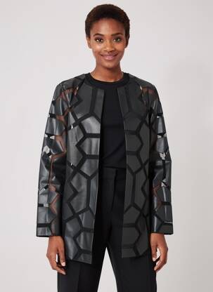 Jachete elegante buzunare negru JOSEPH RIBKOFF femeie