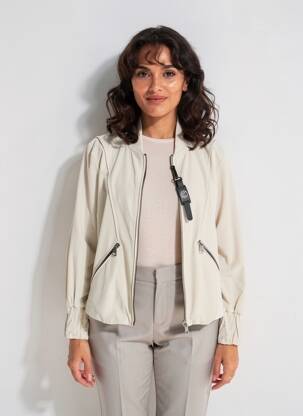 Jachete casual finisaj interior dublat bej CREENSTONE femeie