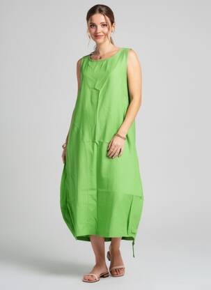 Rochie lungă fără mâneci fără mâneci verde HARIS COTTON femeie