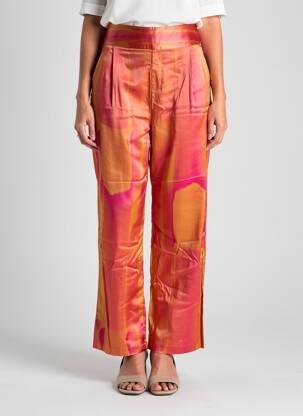 Pantalon drept buzunare roz FÊTE IMPÉRIALE femeie