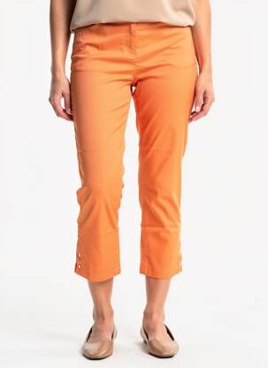Pantalon 7/8 talie elastică portocalie STARK femeie