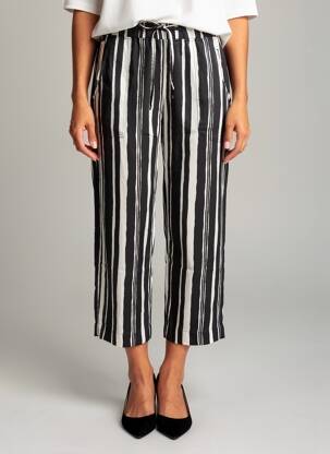 Pantalon 7/8 elasticitate mărime normală negru ZERRES femeie