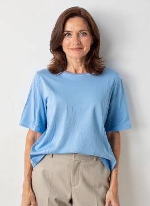 Tricou elasticitate mâneci scurte albastru RABE femeie