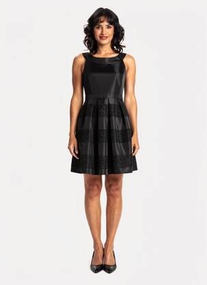 Rochie scurtă fără mâneci fără mâneci negru ESPRIT femeie