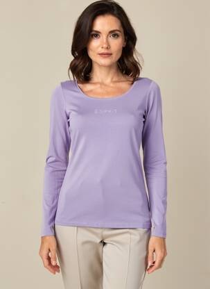 Tricou mâneci lungi mâneci lungi violet ESPRIT femeie
