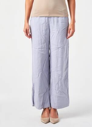 Pantalon drept talie elastică albastru ESPRIT femeie