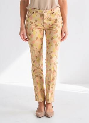 Pantalon slim buzunare bej ESPRIT femeie
