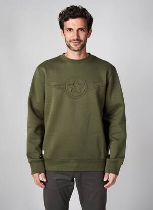 Hanorac elasticitate mâneci lungi verde DAYTONA bărbat