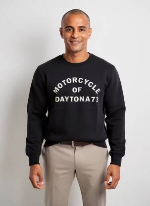 Hanorac elasticitate mâneci lungi negru DAYTONA bărbat