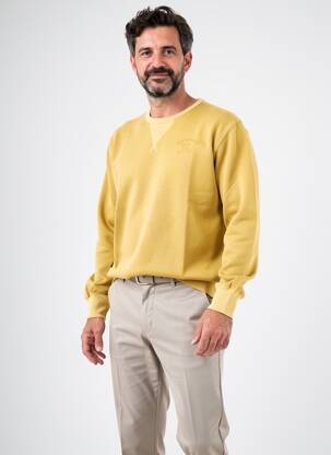 Hanorac țesătură jersey mâneci lungi maro DAYTONA bărbat