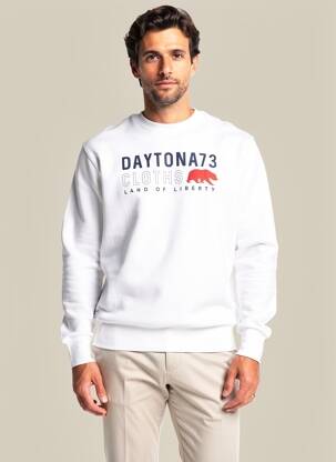 Hanorac elasticitate mâneci lungi alb DAYTONA bărbat