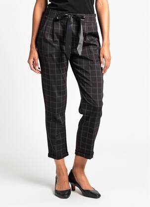 Pantalon 7/8 elasticitate negru COUTUREINE femeie