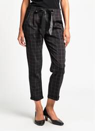 Pantalon 7/8 elasticitate negru COUTUREINE femme