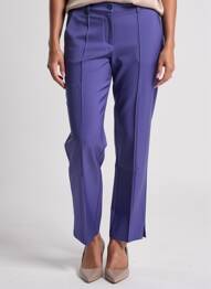 Pantalon slim țesătură poplin mărime normală violet ZILCH femme