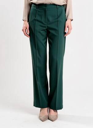 Pantalon chino țesătură poplin mărime normală verde ZILCH femeie