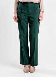 Pantalon chino țesătură poplin mărime normală verde ZILCH femme