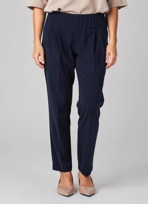Pantalon slim talie elastică mărime normală albastru AN II VITO femeie