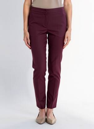 Pantalon slim talie elastică mărime normală violet SOPHIA femeie