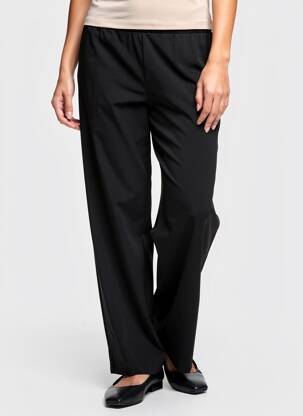 Pantalon drept elasticitate mărime normală negru MAT FASHION femeie