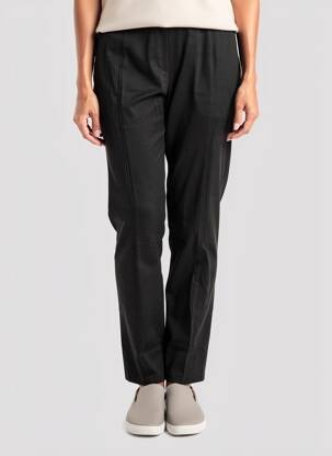 Pantalon slim talie elastică mărime normală negru YESTA femeie